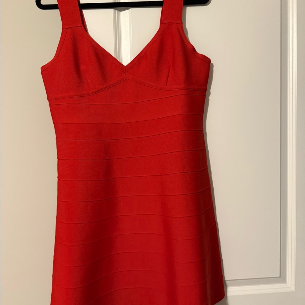 bebe Vibrant Red Mini Dress